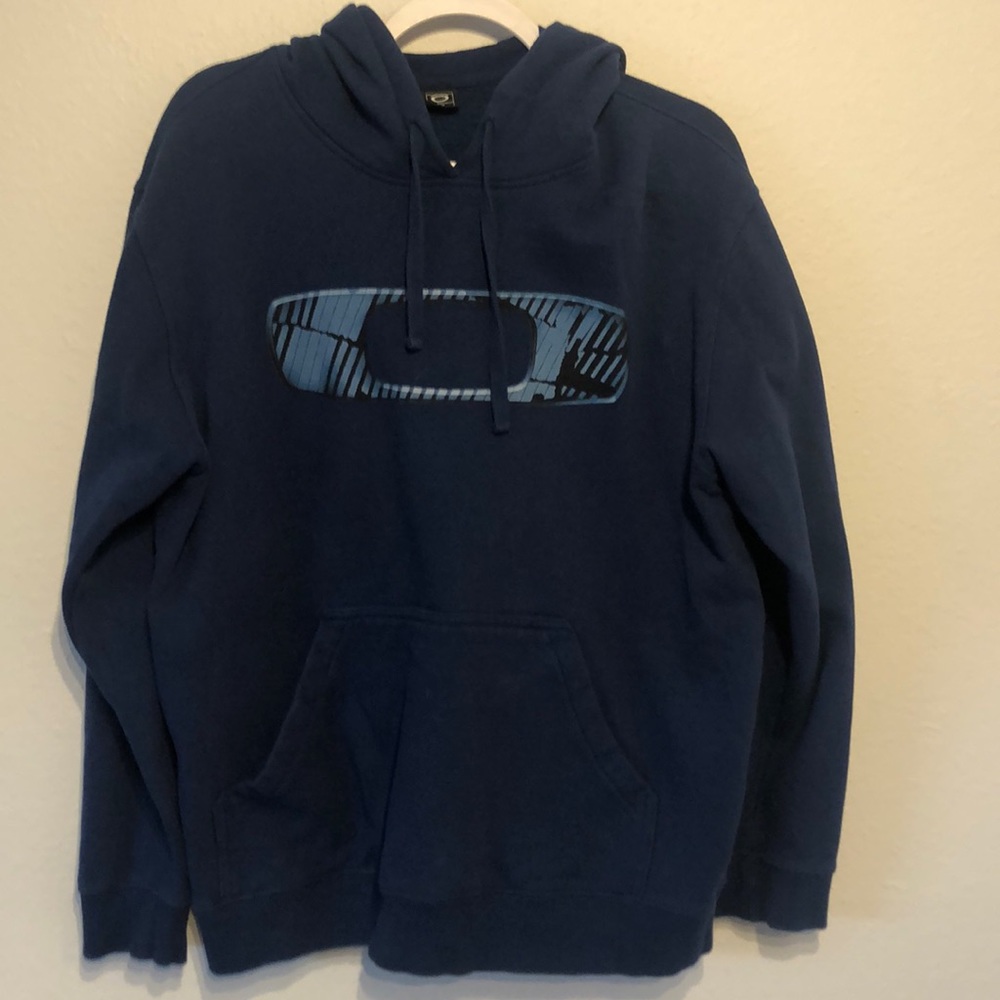 Oakley sweatshirt hoodie blue mens large